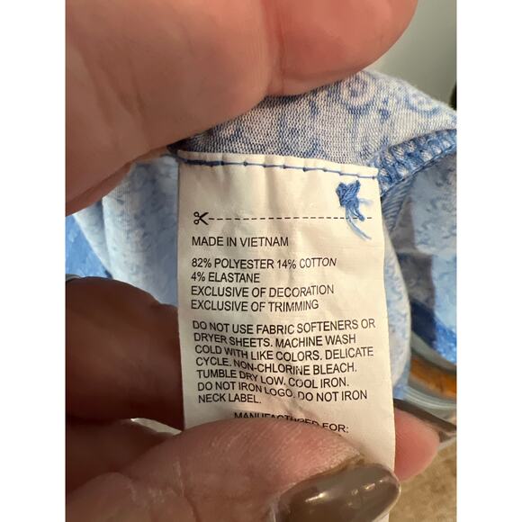 Callaway size 3XL blue & white golf polo shirt - Picture 3 of 3